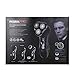 Beard Trimmer ROZIA Mens Electric Shaver,Electric Razor Cleaning Kit,Facial Trimmer Grooming Kit,Mustache Trimmer Nose Hair Trimmer Rechargeable