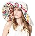 Bienvenu Women Big Brim Summer Sun Hat, Foldable UPF 50+Wide Brim Sun Visor,Breathable Beach Gardening Caps,Beige