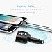 QC3.0 Smart Car Charger, 2 Socket + 3 USB (2xSmart USB Port & 1xQC3.0 USB Port) Multifunction Car Socket Splitter Adapter Built-in 10A Fuse for Smart Phones, Tablets, GPS, MP3 Players