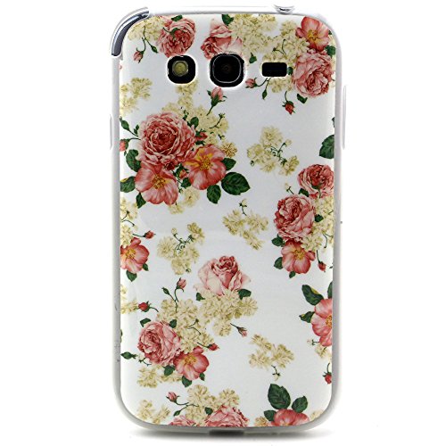 I9060 Case, Samsung Galaxy Grand Neo I9060 Case, MagicSky Rose Flower Pattern TPU Soft Back Case Cover Protector for Samsung Galaxy Grand Neo I9060