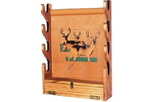 WOODPATTERNEXPERT Rifle Rack How-to Book; Paper Pattern Plan to DIY and Easily Build San Angeo Gun Wall Stand