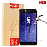 [2-Pack] Samsung Galaxy J4 2018 Screen Protector, PULEN HD Clear Film[Scratch Resistant Anti-fall] [Bubble Free] [Anti-fingerprints] 9H Hardness Tempered Glass for Samsung Galaxy J4 2018