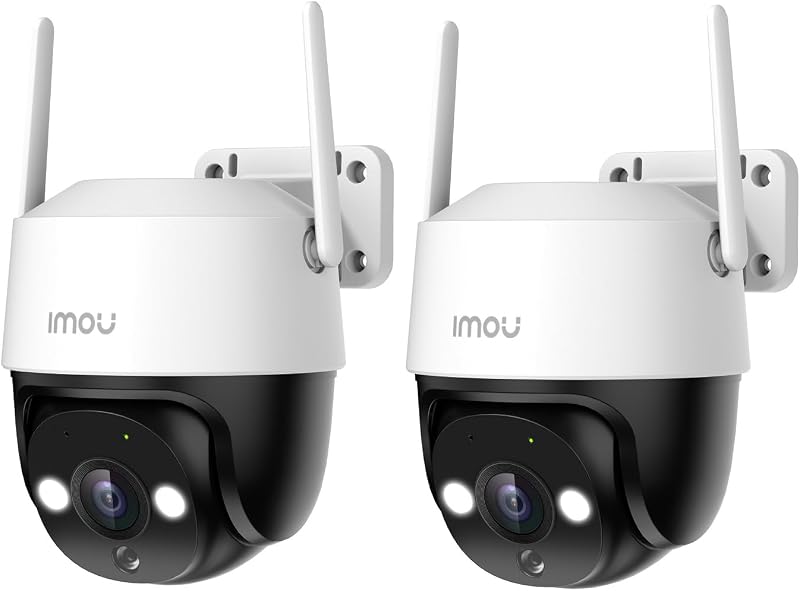 Imou 2K Outdoor Security Camera Kit 2 Pack AI Human Vehicle Detection 360 PTZ