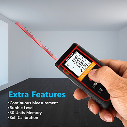 Laser Distance Meter, RISEPRO Digital Laser Rangefinder 80 Meters 262 feet Mini Handheld Area Volume Measure Diastimeter