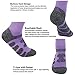 YUEDGE 3 Pairs Women's Multi Performance Hiking Trekking Walking Running Crew Cotton Socks