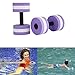 Aolvo Water Aerobics Dumbbells, Water EVA Foam Barbells Exercise Hand Bars Pool Resistance Exercises Equipment for Training Yoga Fitness Improve and Pool Sports Women/Men,Set of 2