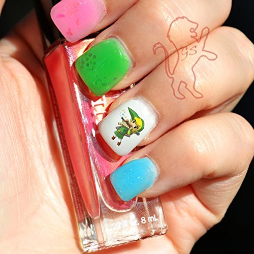 20 Water Slide Nail Decals The Legend Of Zelda Toon Link