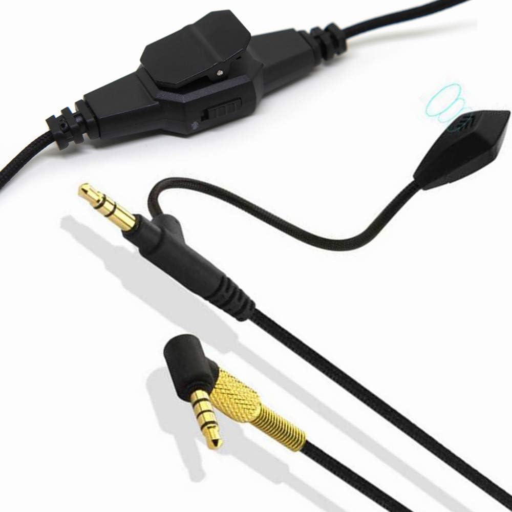 LS LOVINSTAR Cable Boom Microphone Volume for Gaming Communication PS4 Xbox One PC Laptop for Sony MDR-100ABN MDRXB950BT, MDRXB650BT, MDR1000X, WH1000XM2, XB950N1 MDR-1A WH-1000XM3 Headphones (Black)