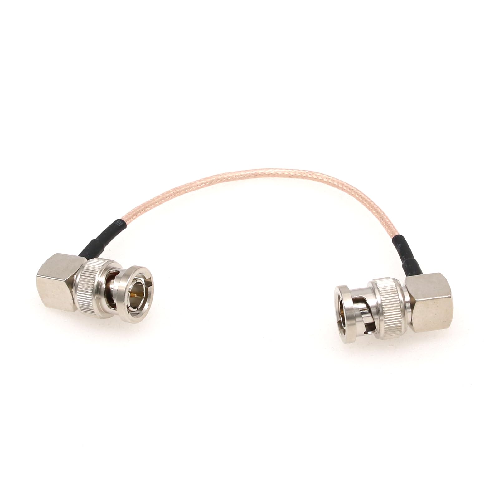 Eonvic 75 Ohm BNC Male Right Angle RG179 Coax Cable for BMCC BMPC Hyperdeck Cameras(15cm,1pcs)