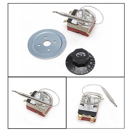 Temperature Controller 30-110 Celsius Thermostat Knob Capillary Switch 250V 16A