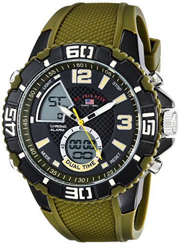 U.S. Polo Assn. Sport Men's US9481 Analog-Digital Display Analog Quartz Green Watch