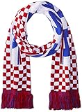 National Soccer Team Croatia Jacquard Knit Scarf, One Size, Red/White/Blue
