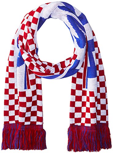 National Soccer Team Croatia Jacquard Knit Scarf, One Size, Red/White/Blue