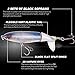 GUFIKY Fishing Lures Whopper Plopper 4.0 inch/0.5 oz with Rotating Spins Tail for Bass，Trout ，Walleye，Pike and Musky Topwater Floating Hard Baits Swimbaits with Barb Treble Hooks