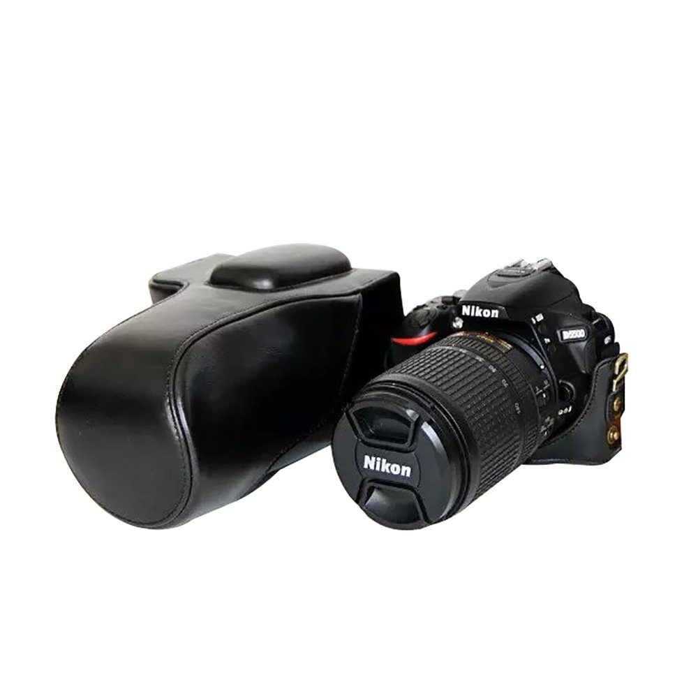 Funda de Piel sintética para cámara Nikon D5500, diseño de trípode ...