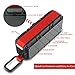 travel inspira Waterproof Bluetooth Speaker, V4.2 Portable Wireless Outdoor Speaker with Bonus Carabiner 10W Subwoofer IPX6-2,200mAh Rechargeable Battery 15 Playing Hours Hands-free Calling