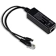 UCTRONICS PoE Splitter Gigabit 5V - Micro USB Power and Ethernet to Raspberry Pi 3B+, Work with Echo Dot, Most Micro USB Security Camera and Tablet - IEEE 802.3af Compliant