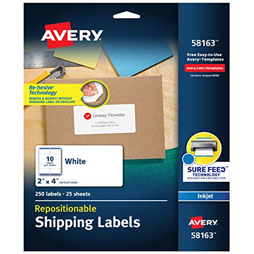 Avery Repositionable Shipping Labels 2 x 4 - Image 8