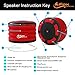iFox iF013 Bluetooth Shower Speaker with Suction Cup-100% Waterproof-LED Light- FM Radio- Portable Wireless Speaker-8 hrs Playtime- Connects to All Bluetooth Devices (Red & Black)