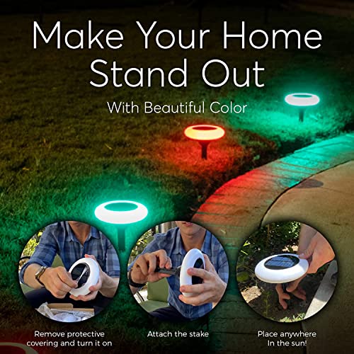 BRIGHTRIGHT Colorize Colorful Pathway Solar Light (6 Lights
