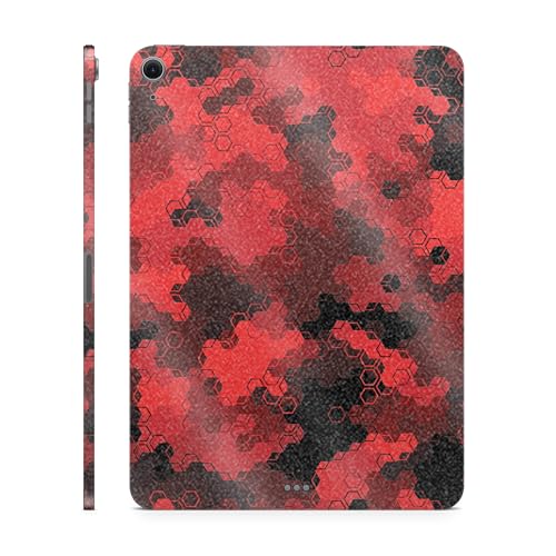 Glossy Glitter Tablet Skin Compatible with Apple iPad Air 11" (M3) 2025 - Red H…