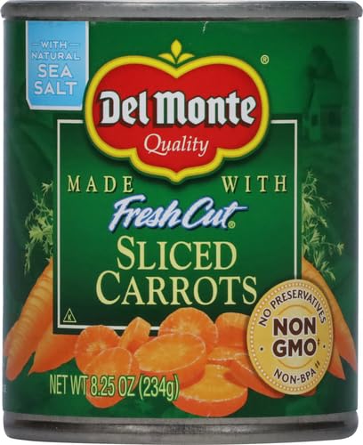DEL MONTE SLICED CARROTS, 8.25 OZ