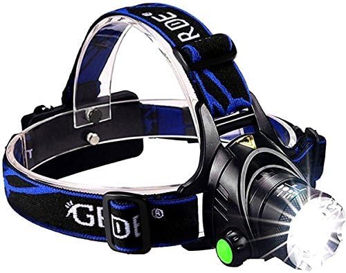 LED Headlamp, Super Bright 2000LM Rechargeable Waterproof 3 Modes Work Headlight for Adults, Head Flashlight, Lamparas Recargables (D)