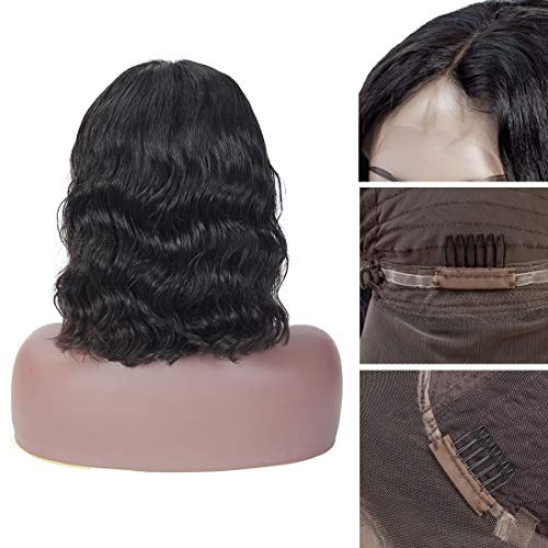 Short-Bob-Lace-Front-Wigs-Human-Hair-130-Density-Pre-Plucked-Brazilian-Virgin-Human-Hair-Natural-Wave-Bob-Style-Wigs-For-Black-Women-10