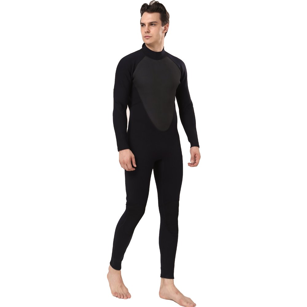REALON Wetsuit Men 5/4mm Neoprene Full Body Thermal Scuba Diving Suits, 3/2mm Womens One Piece Wet Suit Cold Water Swimsuits for Surfing Snorkeling Swimming …