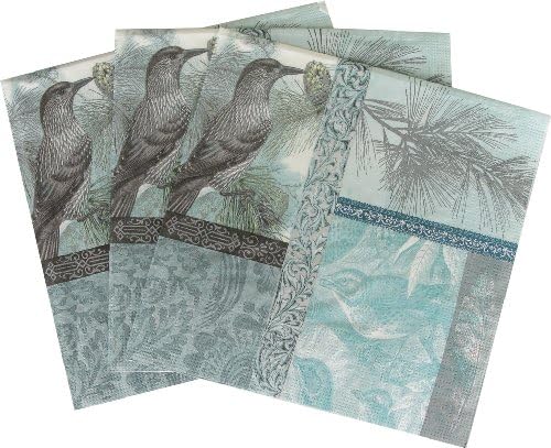 Eco Holiday Bird Motif Luncheon Napkins-3 Pack