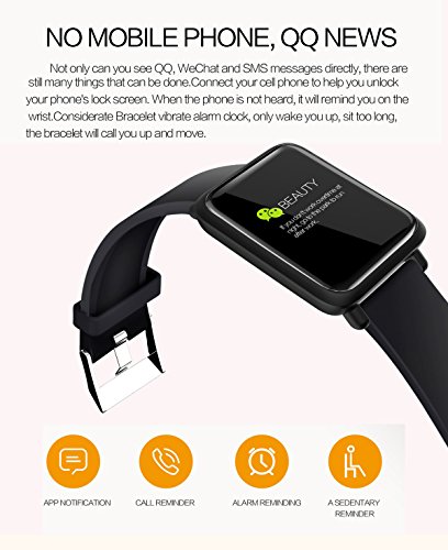 Fitness Tracker Smart Watch Bluetooth for Android iOS Heart Rate Blood Pressure Monitor Swimming Sports Activity Tracker Watch