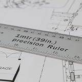 Faithfull 1 Metre Aluminium Rule Dual Metric Imperial Graduations view 2
