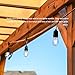 Classyke 48ft LED Outdoor String Lights for Patio Garden Yard Deck Cafe Wedding Dimmable Waterproof Commercial Grade [UL Listed]