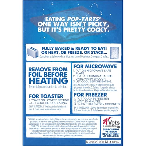 POP-TARTS TOASTER PASTRIES, BREAKFAST FOODS, KIDS SNACKS, FROSTED CONFETTI CUPCAKE (8 POP-TARTS)