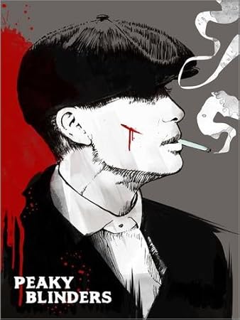 Poster 100 x 130 cm: Peaky Blinders Tommy Shelby von 2ToastDesign - hochwertiger Kunstdruck, neues Kunstposter