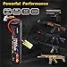 FCONEGY Lipo Battery 1200mAh 11.1V Stick Pack with Small Tamiya Plug for Airsoft Gun