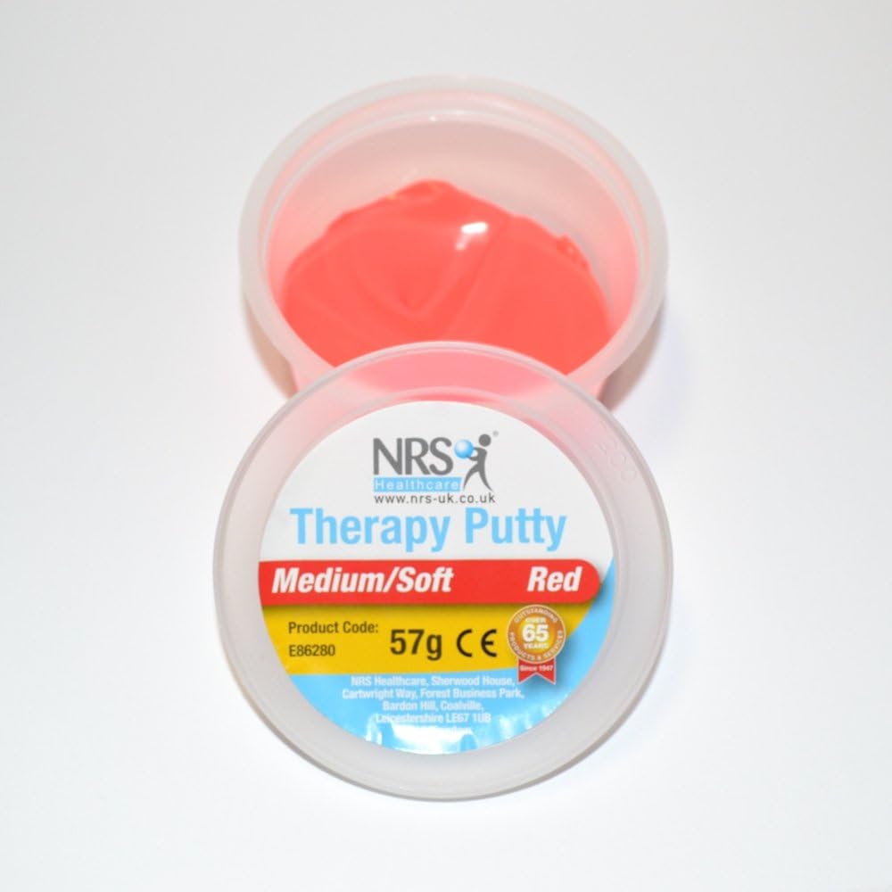 Medium Soft Therapy Putty - Red - 57g Healthcare, Medium Soft/Red, 57 g - Image 4
