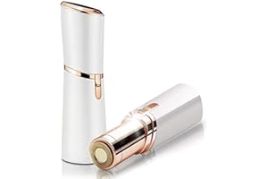 MOULEI LA Beauty™ Facial Hair Remover for Women, Painless Lady Shaver, Peach Fuzz, Chin, Upper Lip Hair Removal with LED Light, Battery Included