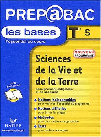 Sciences de la vie et de la terre, Tle S