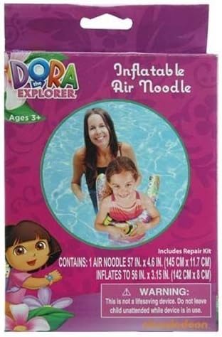 Dora the Explorer Inflatable Swimming Pool Air Noodle for Kids by United Pacific Designs