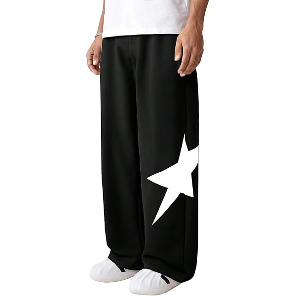 ●eessay● MINI STAR SWEATPANTS Amazon.com: SHENHE Men's Star Print Graphic Loose Sweatpants
