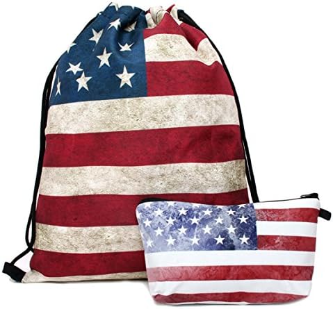 Deanfun Print Drawstring Backpack Rucksack Shoulder Bags Gym Bag