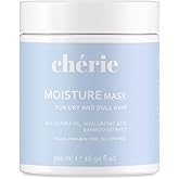 chérie Deep Conditioning Hair Mask for Curly and Straight Hair With Macadamia Oil, Hyaluronic Acid & Bamboo Extract, Hydrating for Dry Damaged, Helps Repair, Reducing Frizz & Breakage, Vegan 16.90 oz | Hydrating, Deep Conditioning, Frizz-Free, Helps Repair
