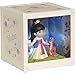 Precious Moments 164113 Mulan Resin/Vinyl LED Shadow Box Disney Showcase Collection, Multicolor