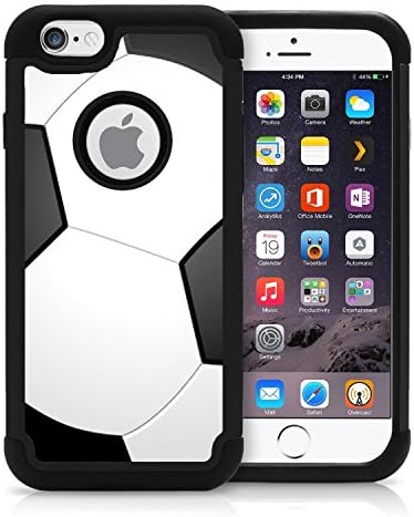 Corpcase - Hybrid Case for iPhone 6 / iPhone 6S - Soccer / Unique Case With Great Protection
