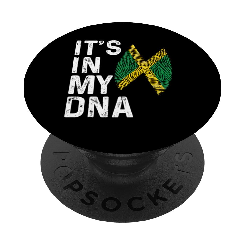 Jamaica It's In My DNA Jamaican Vacation Reggae Palms PopSockets Swappable PopGrip