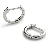 Ana Luisa Huggie Hoop Earrings - Minimal Single & Stacked Double Hoop Styles for Women - 14K Gold Plated, Silver Rhodium & Two-Tone - Hypoallergenic, Water-Resistant, Tarnish-Free