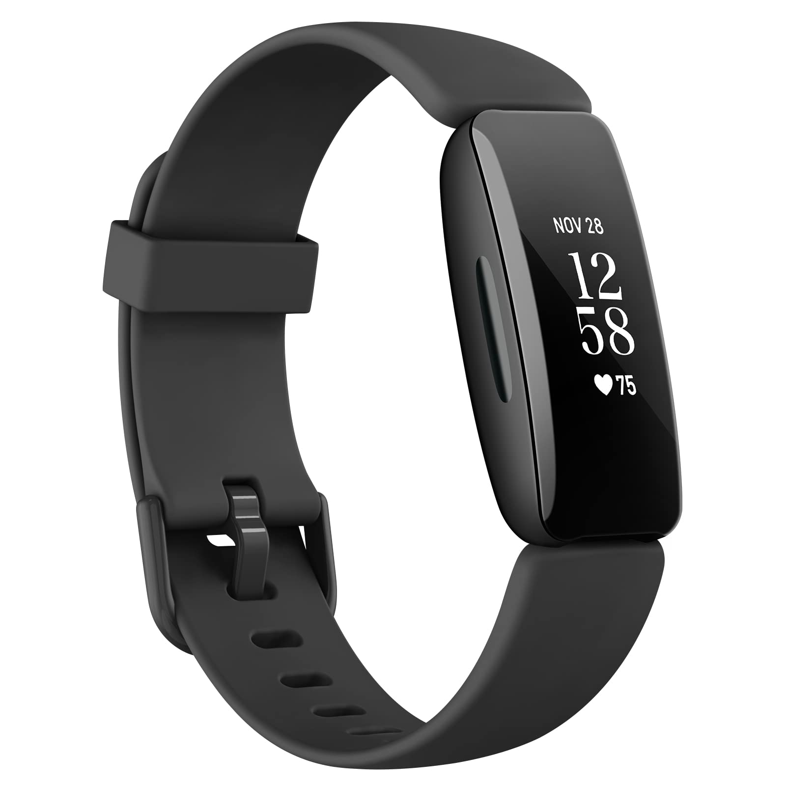 AK Straps Compatible with Fitbit Inspire 2 Strap - Soft Silicone Sport Replacement Wristband (5.1''-8.1'', Black) for Women & Men — image 1