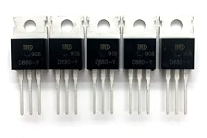 XYWSH 5PCS D880 TO220 Transistor 2SD880-Y D880-Y 2SD880 NPN Silicon Power Transistors 3A 60V 30W