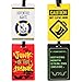 Bundle Monster 4pc Mixed Design Silicone Luggage ID Bag Tag Set